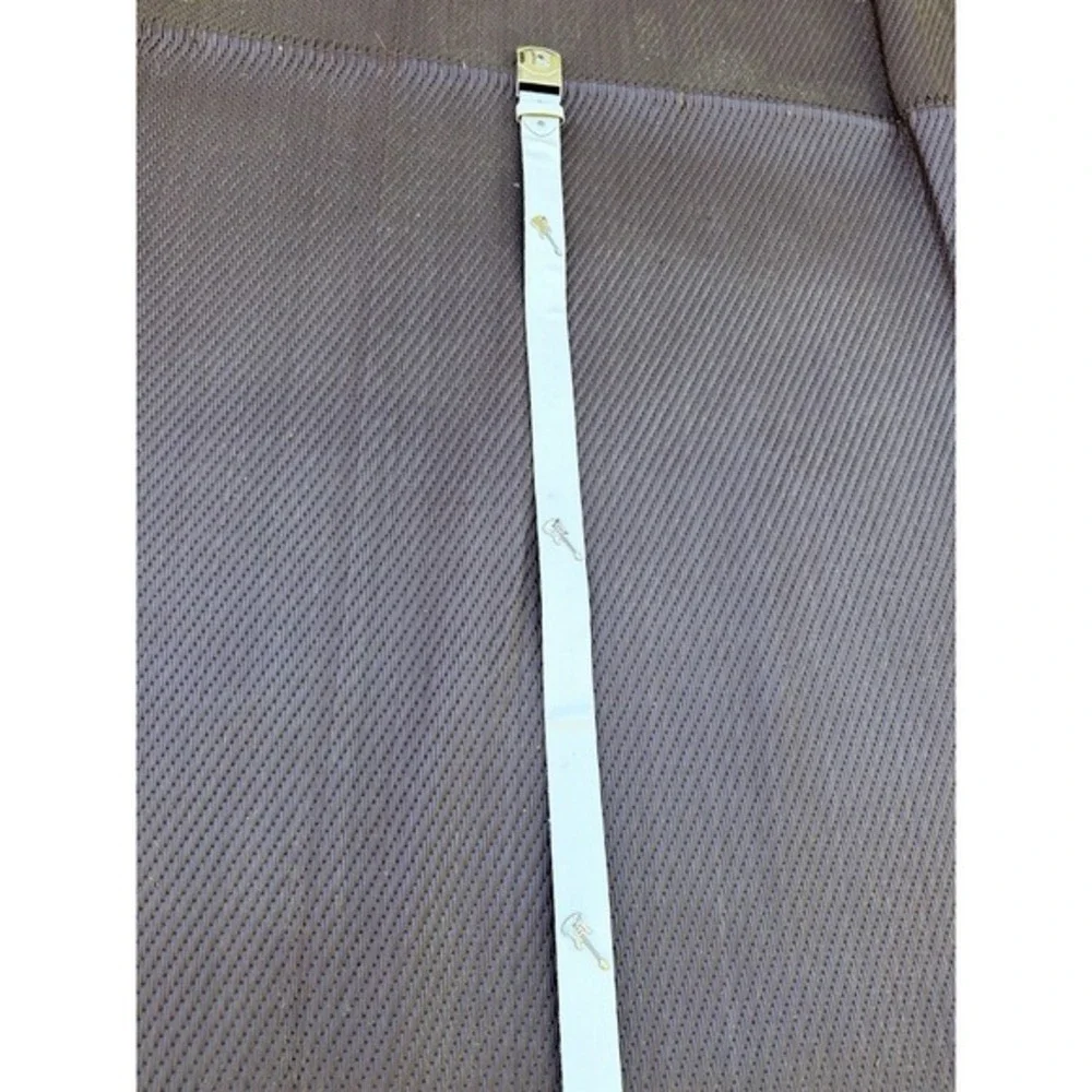 Nashville Music City Guitar Belt White Leather Western Country Size 36. 5143